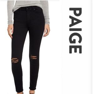 PAIGE Black distressed jeans!